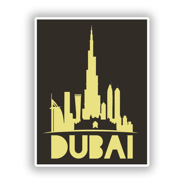 2 x Dubai Vinyl Stickers Travel Luggage #10451