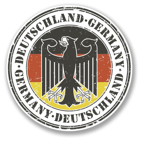 2 x Deutschland Germany German Vinyl Sticker #4107