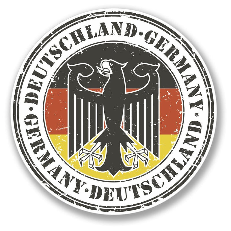 2 x Deutschland Germany German Vinyl Sticker