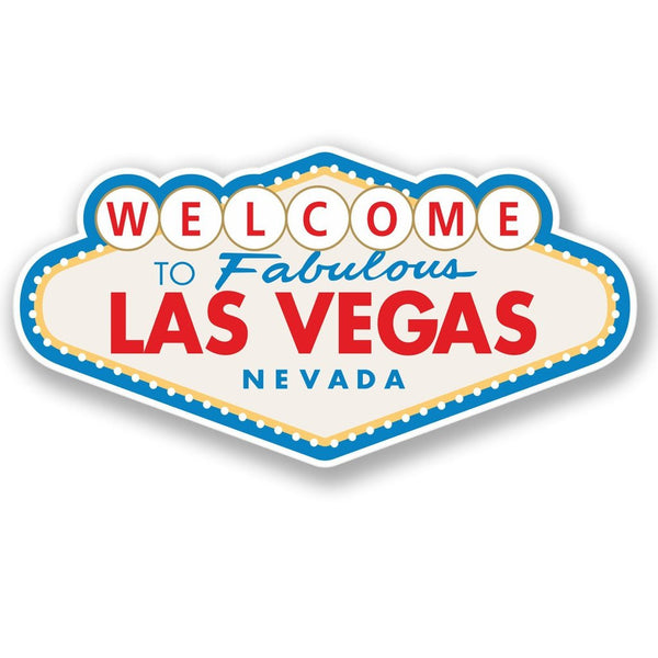 2 x Las Vegas Sign Vinyl Sticker #4349