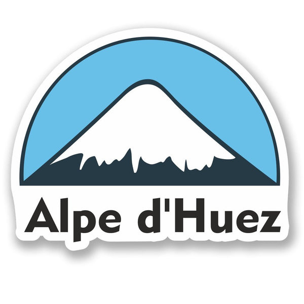 2 x Alpe d'Huez Snowboard Vinyl Sticker #5128