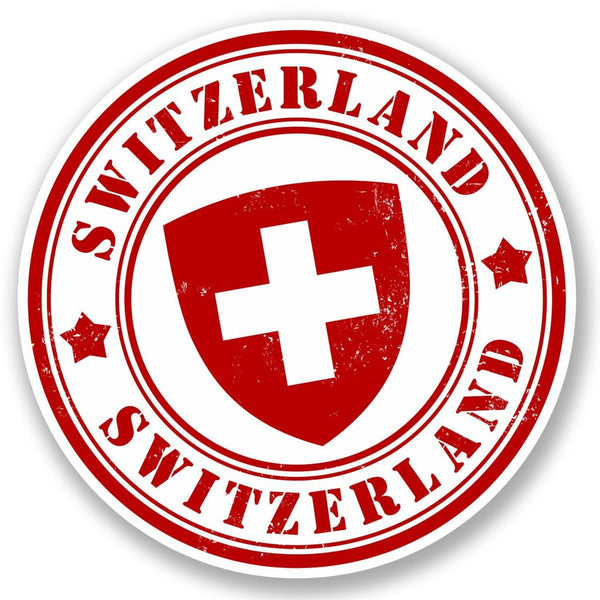 2 x Switzerland Vinyl Sticker #5392