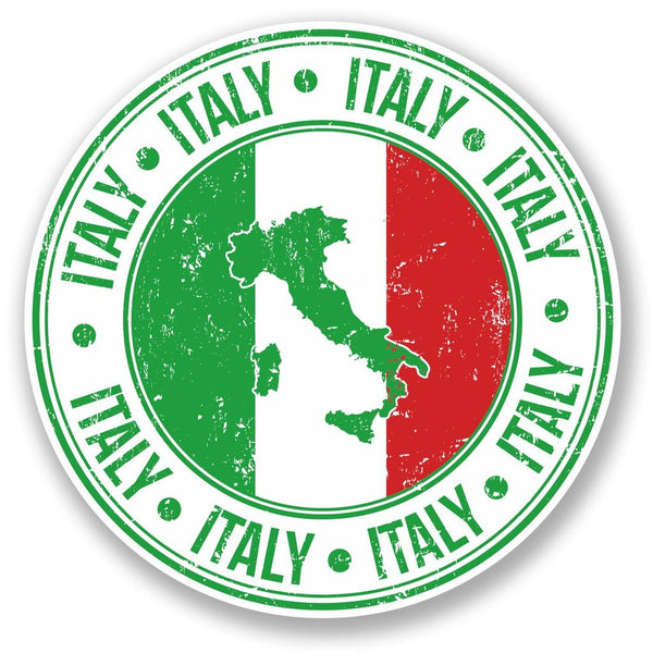 2 x Italy Flag Vinyl Sticker #5550