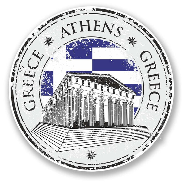 2 x Greece Athens Vinyl Sticker #6084