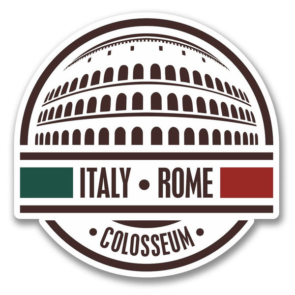 2 x Italy Rome Colosseum Vinyl Sticker #6408