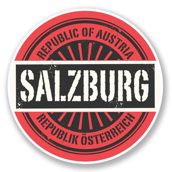 2 x Salzburg Austria Vinyl Sticker #6573