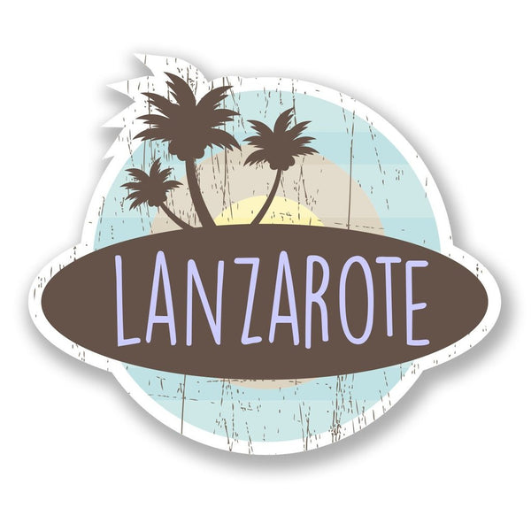 2 x Lanzarote Island Spain Vinyl Sticker #6761
