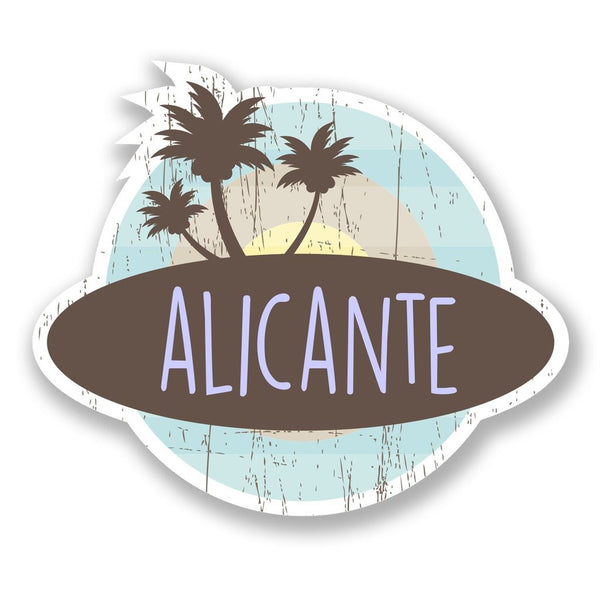 2 x Alicante Spain Vinyl Sticker #6762