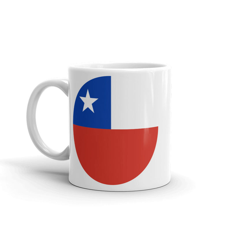 Chile Flag Map High Quality 10oz Coffee Tea Mug