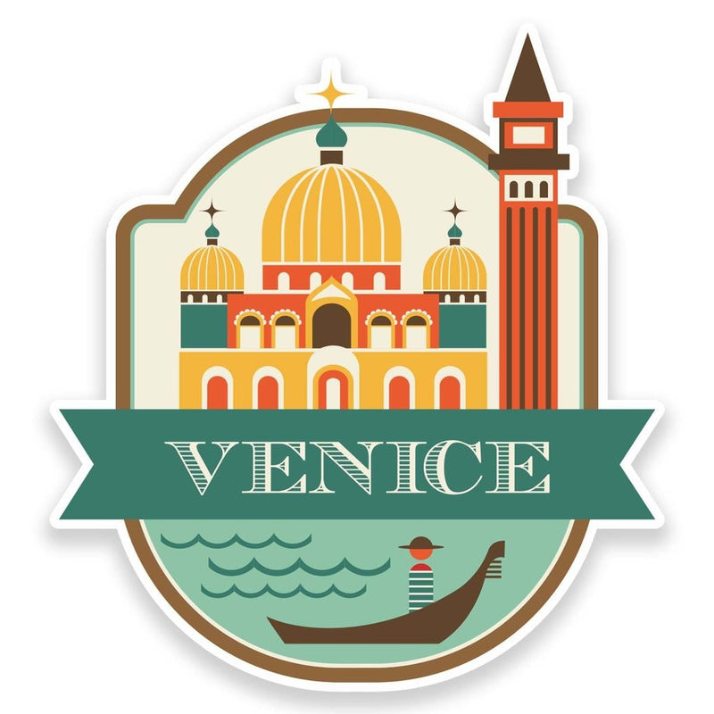 2 x Venice Italy Vinyl Sticker