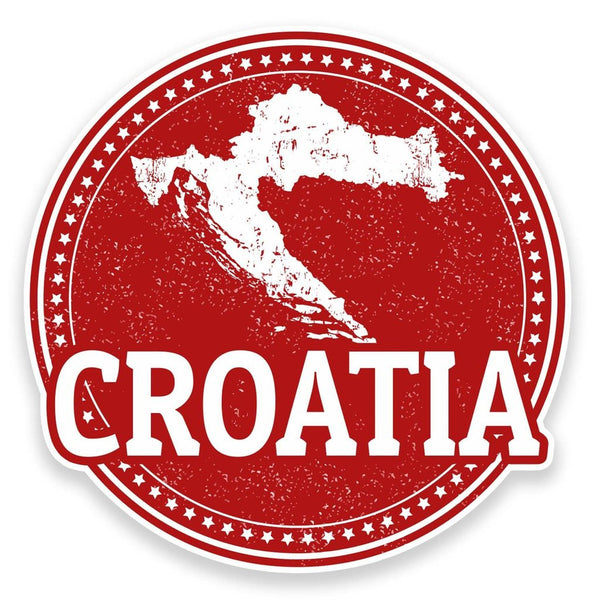 2 x Croatia Vinyl Sticker  #9228