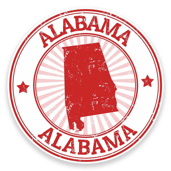 2 x Alabama USA Vinyl Sticker #9287