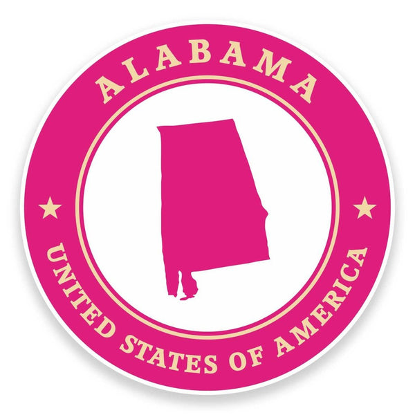 2 x Alabama USA Vinyl Sticker #9362