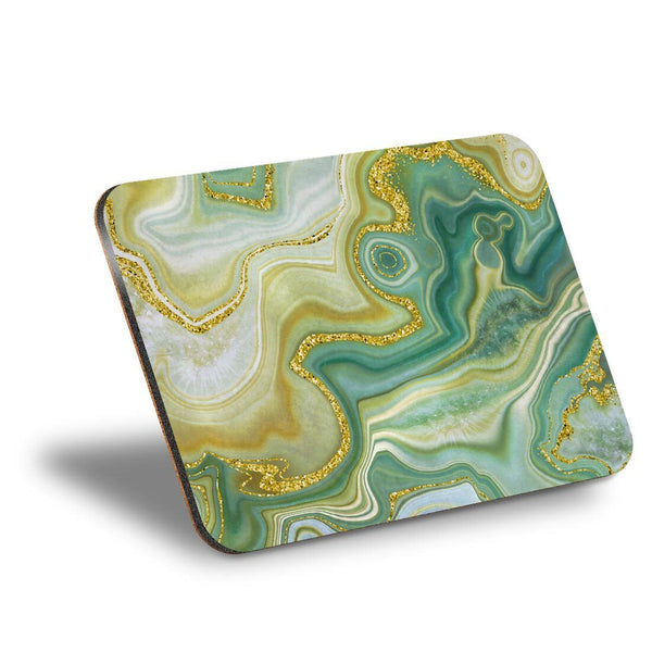 Cork Placemat - Green Jade Agate Marble Effect Placemats #21516