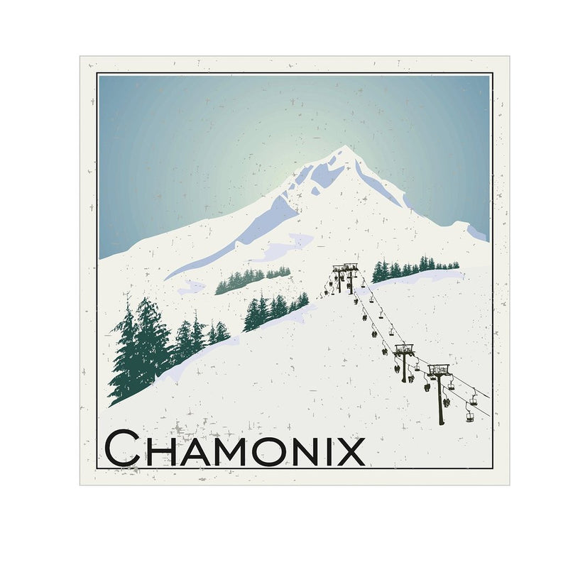 2 x Chamonix Snowboard Ski Resort Vinyl Sticker