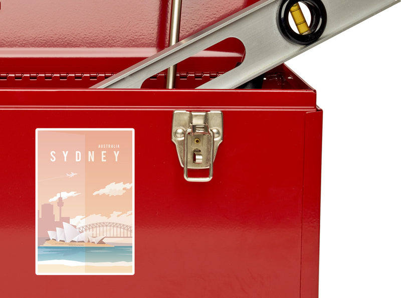 2 x Sydney Australia Vinyl Stickers Travel Luggage