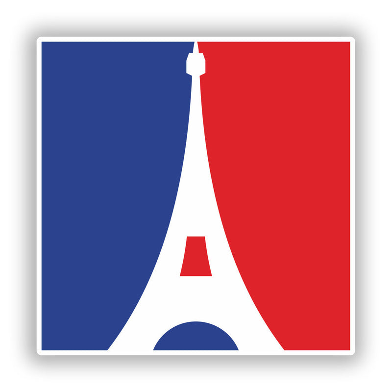 2 x France Flag Vinyl Stickers Travel Luggage