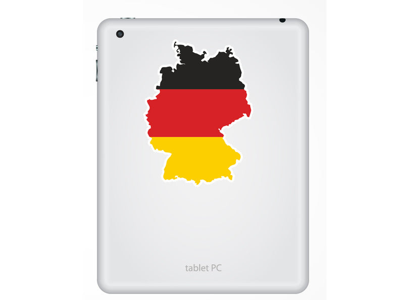 2 x Germany Flag Vinyl Stickers Travel Luggage