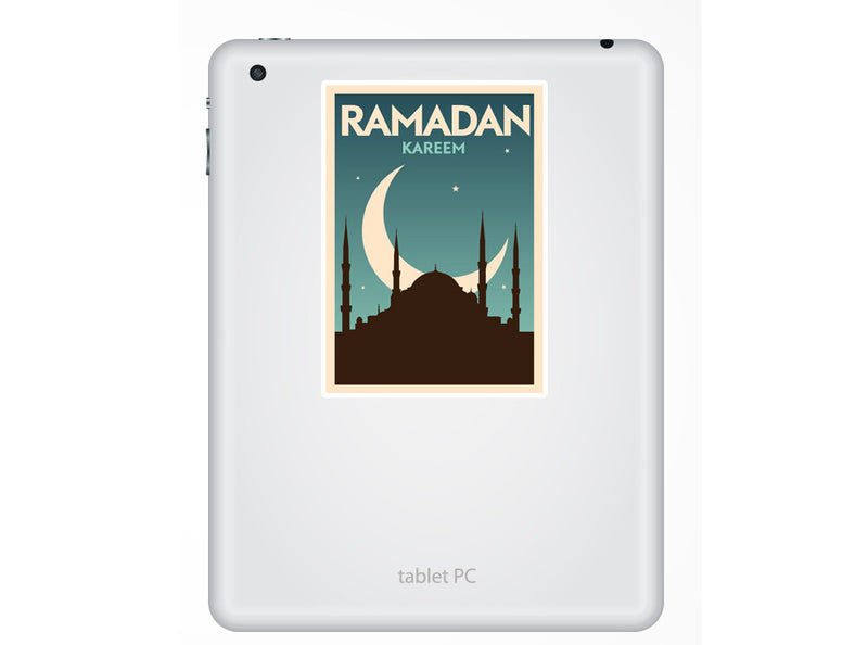 2 x Ramadan Kareem Vinyl Stickers Travel Luggage