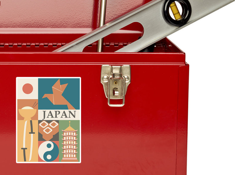 2 x Japan Vinyl Stickers Travel Luggage