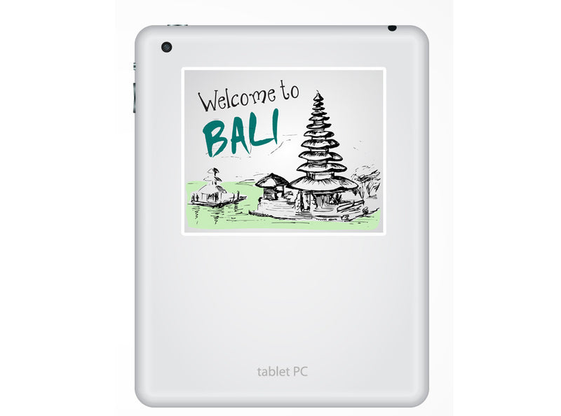 2 x Welcome to Bali Vinyl Stickers Travel Luggage