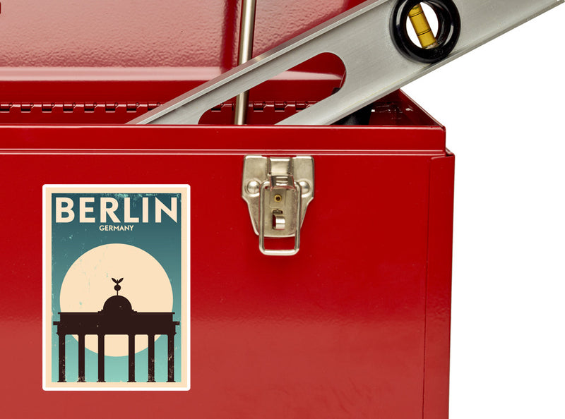 2 x Berlin Germany Vinyl Stickers Travel Luggage