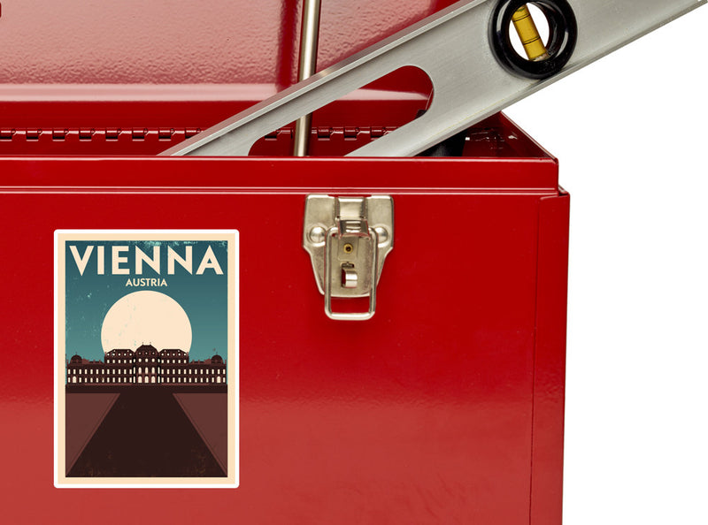 2 x Vienna Austria Vinyl Stickers Travel Luggage