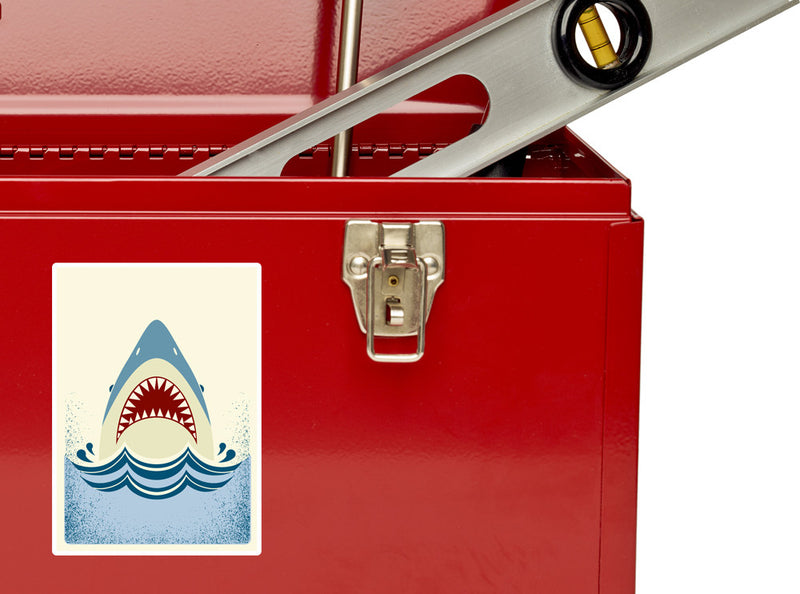 2 x Shark Vinyl Stickers Travel Luggage