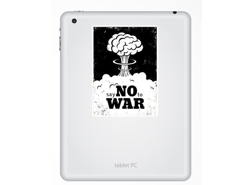 2 x Say No To War Vinyl Stickers Travel Luggage