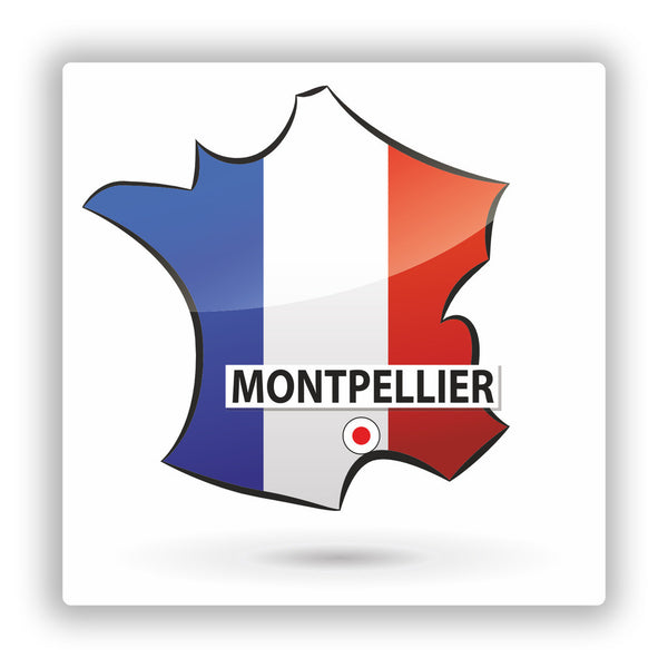 2 x Montpellier France Vinyl Stickers Travel Luggage #10168