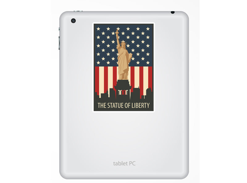 2 x The Statue Of Liberty Vinyl Stickers Travel Luggage