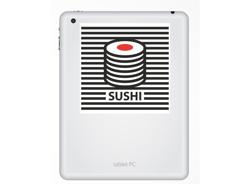 2 x Retro Sushi Vinyl Stickers Travel Luggage