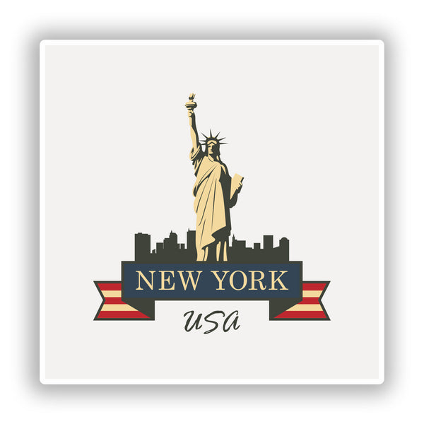 2 x New York Vinyl Stickers Travel Luggage #10216