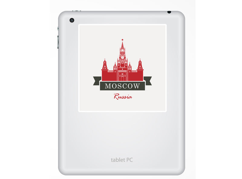 2 x Moscow Russia Vinyl Stickers Travel Luggage