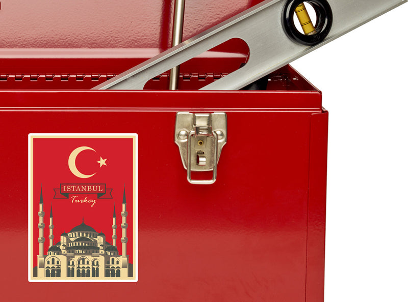 2 x Istanbul Turkey Vinyl Stickers Travel Luggage