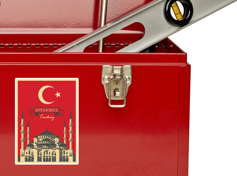 2 x Istanbull Turkey Vinyl Stickers Travel Luggage