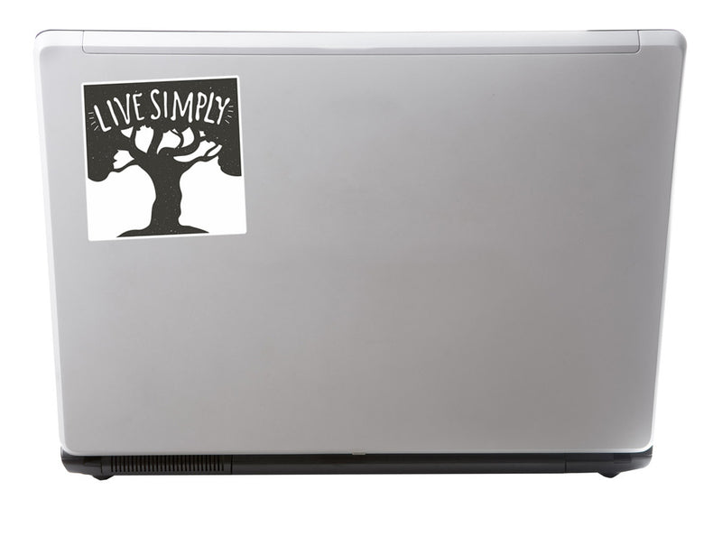 2 x Live Simply Vinyl Stickers Travel Luggage