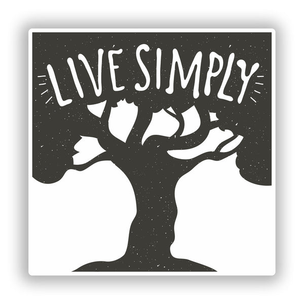 2 x Live Simply Vinyl Stickers Travel Luggage #10290