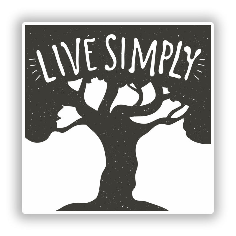 2 x Live Simply Vinyl Stickers Travel Luggage