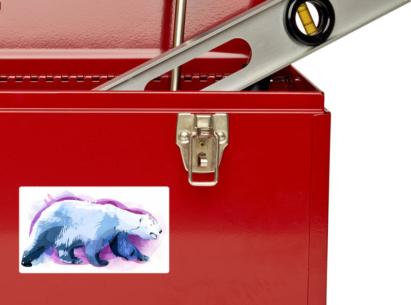 2 x Polar Bear Vinyl Stickers Travel Luggage