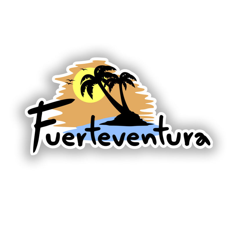 2 x Fuerteventura Vinyl Stickers Travel Luggage