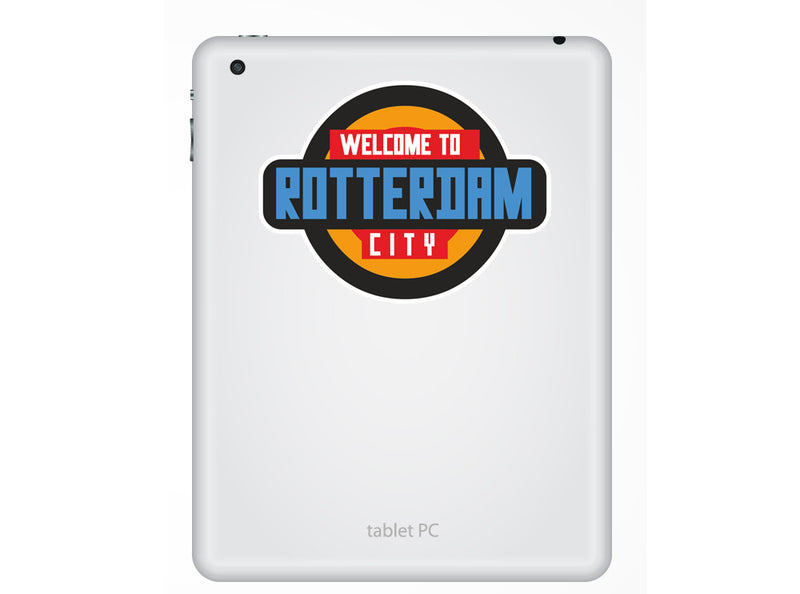 2 x Welcome to Rotterdam Vinyl Stickers Travel Luggage