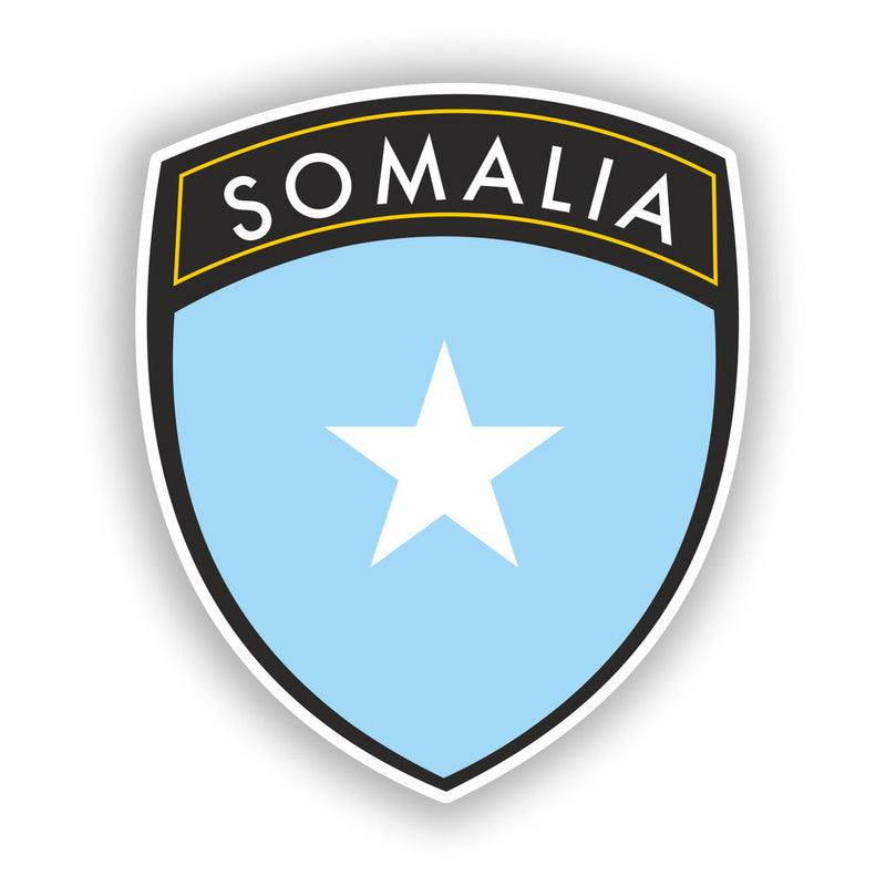 2 x Somalia Badge Vinyl Stickers Travel Luggage