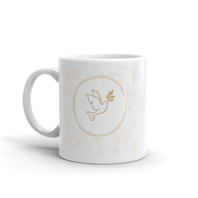 white Dove High Quality 10oz Coffee Tea Mug