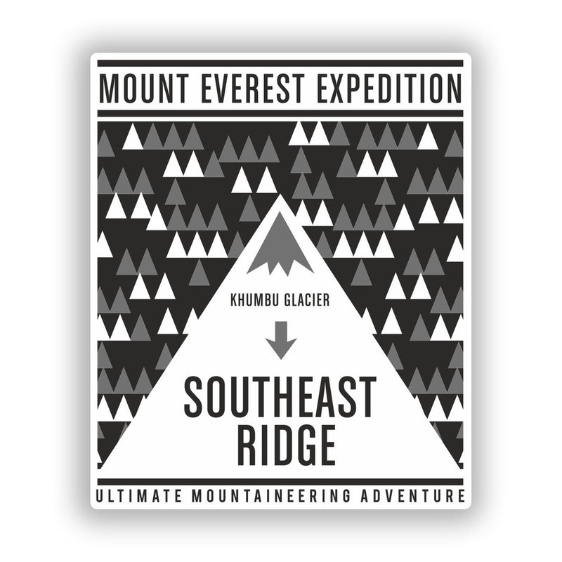 2 x Mount Everest Vinyl Stickers Travel Luggage