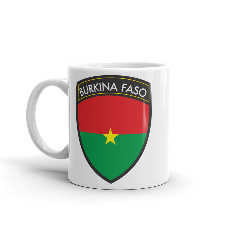Burkina Faso Flag Design High Quality 10oz Coffee Tea Mug