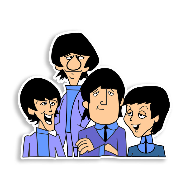 2 x The Beatles Printed Vinyl Stickers Laptop iPhone iPad