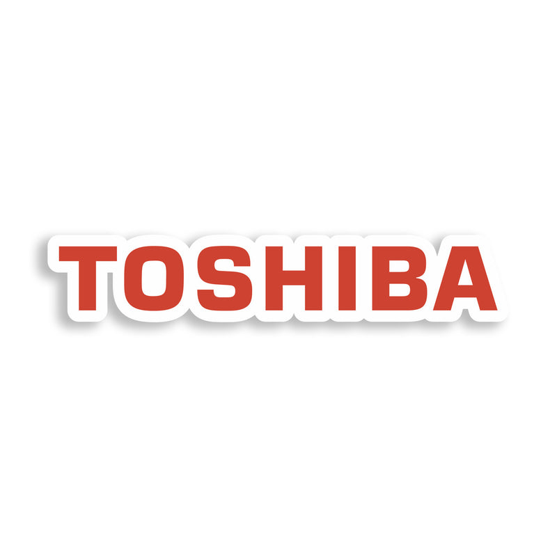 2 x Toshiba Vinyl Stickers Laptop iPhone iPad