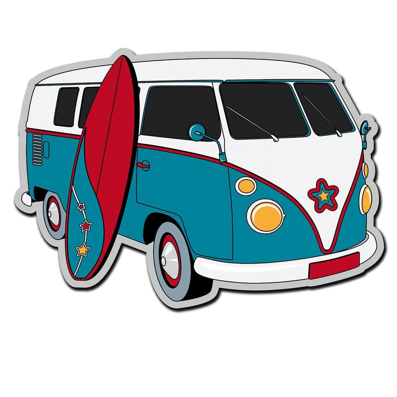 2 x Camper Van VW Surf Surfing Vinyl Sticker