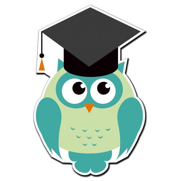 2 x Graduation Owl Gift Graduate Vinyl Sticker #4022